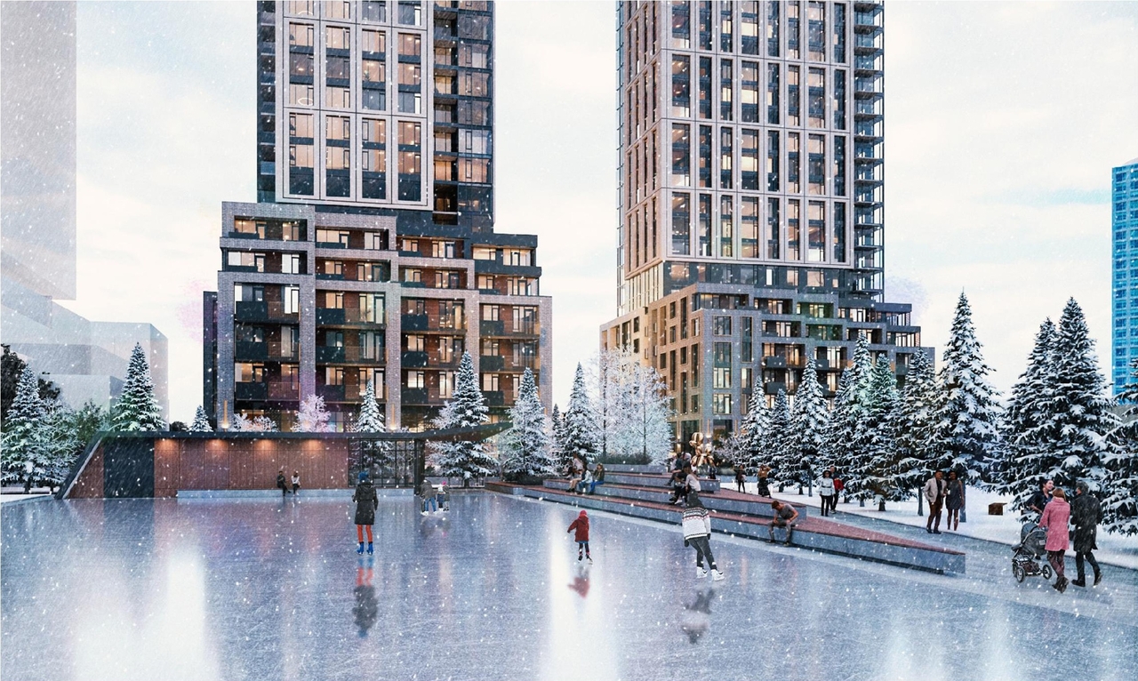 Rendering of building from page 14 of the file '2024-07-22 - Design Brief - D07-12-23-0019'