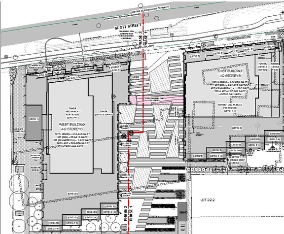 Construction site plan for project from page 23 of the file '2024-07-22 - Design Brief - D07-12-23-0019'