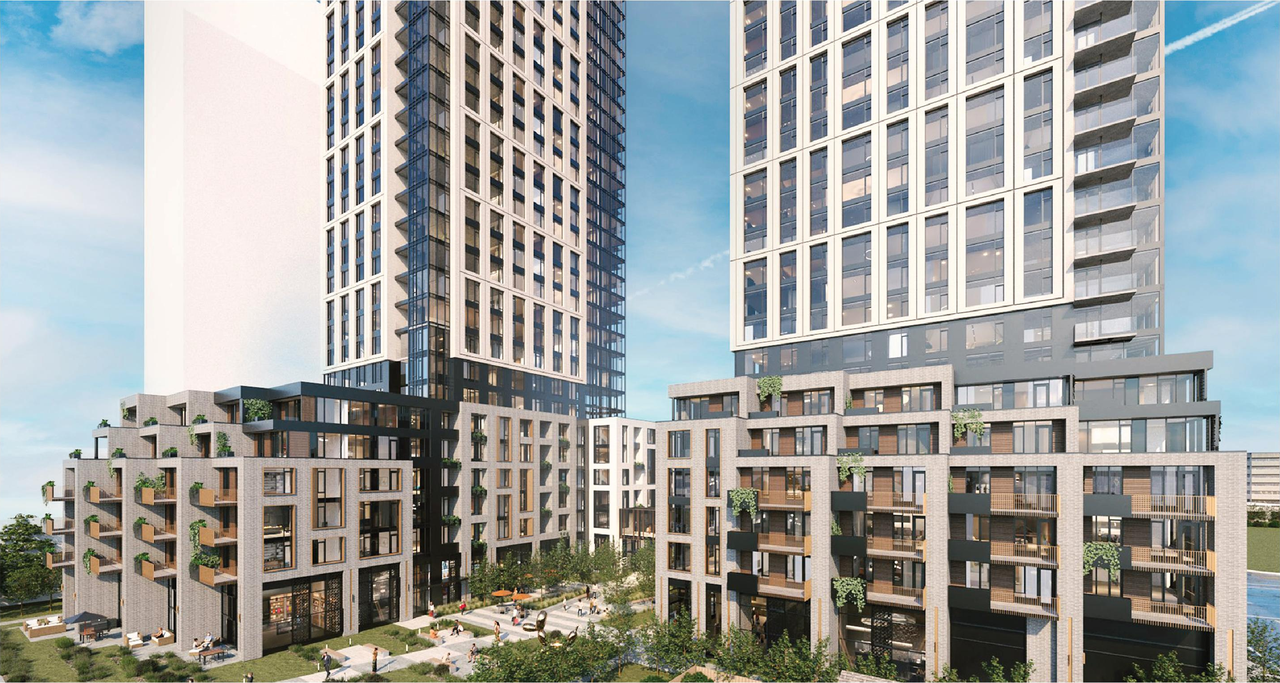 Rendering of building from page 29 of the file '2024-07-22 - Design Brief - D07-12-23-0019'