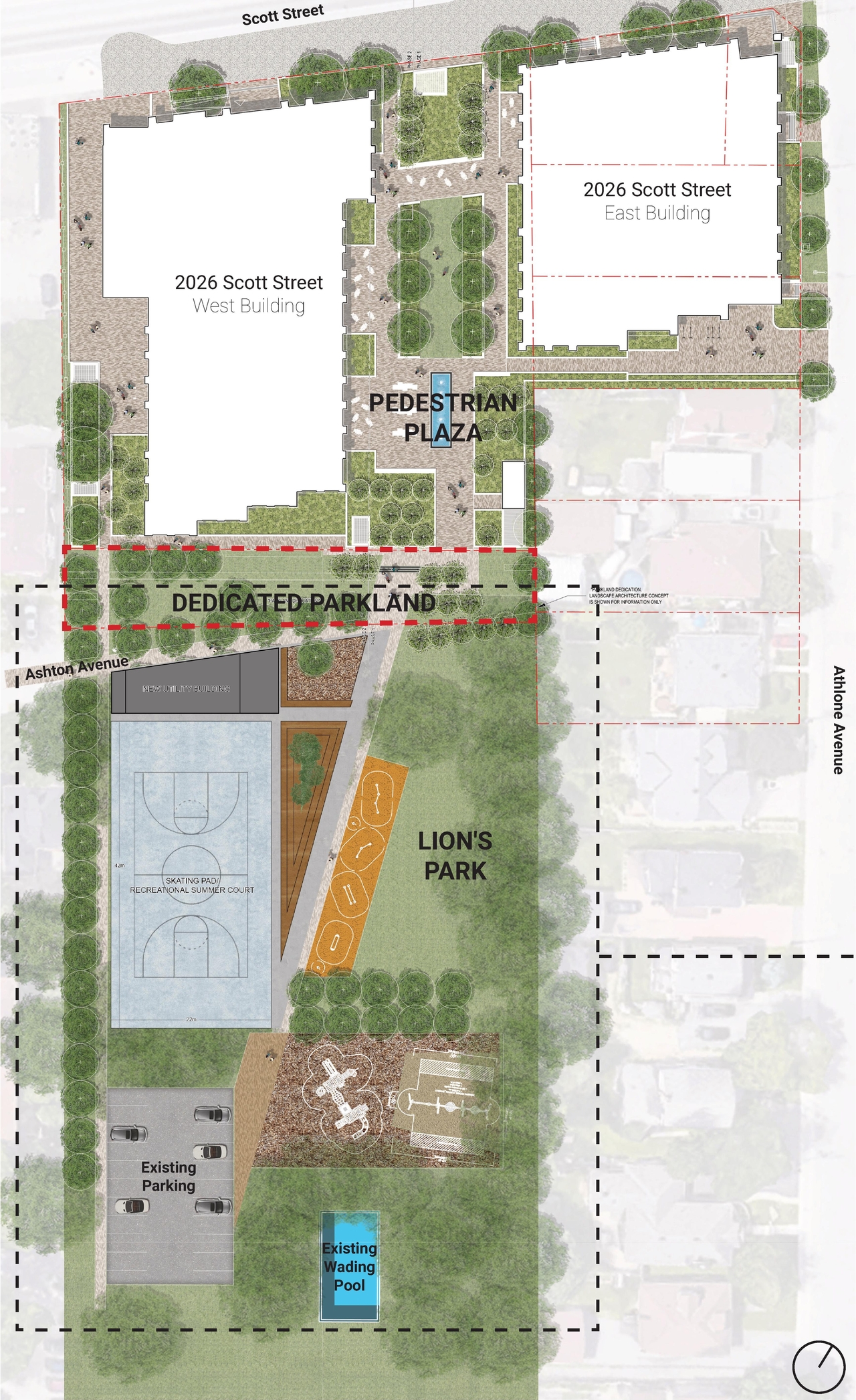 Construction site plan for project from page 30 of the file '2024-07-22 - Design Brief - D07-12-23-0019'
