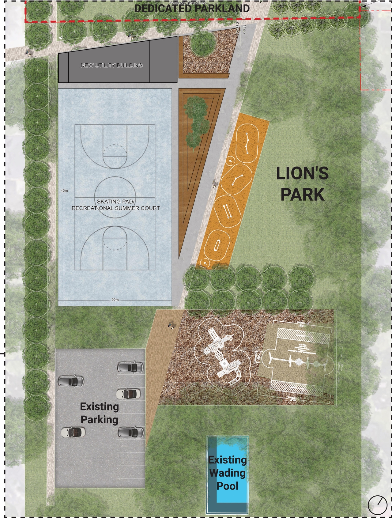 Construction site plan for project from page 30 of the file '2024-07-22 - Design Brief - D07-12-23-0019'