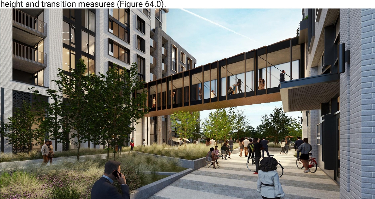 Rendering of building from page 9 of the file '2024-07-22 - Design Brief - D07-12-23-0019'