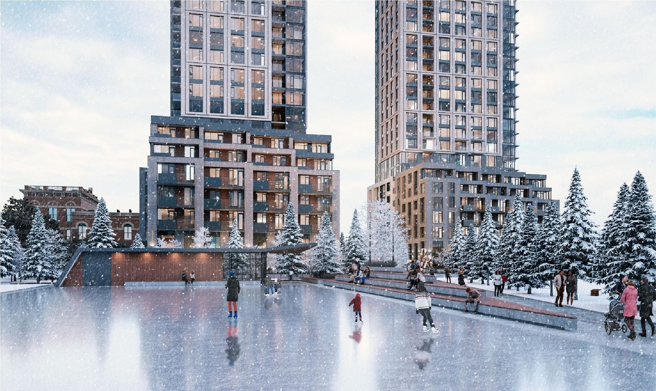 Rendering of building from page 14 of the file '2024-03-06 - Design Brief - D07-12-23-0019'