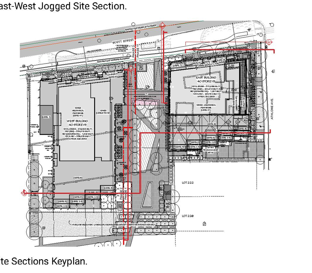 Construction site plan for project from page 18 of the file '2024-03-06 - Design Brief - D07-12-23-0019'