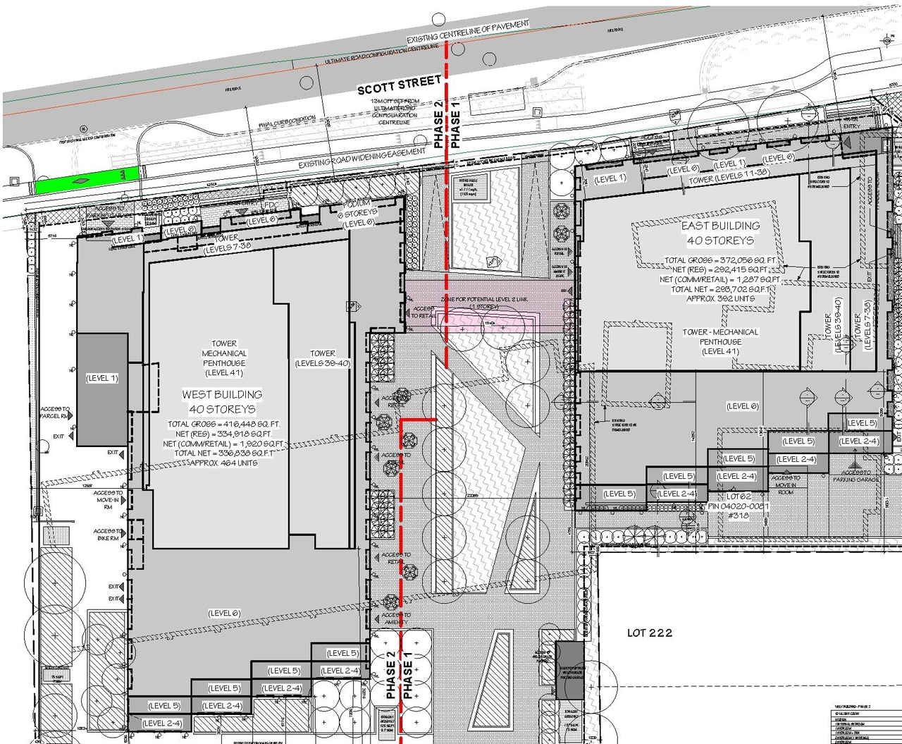 Construction site plan for project from page 5 of the file '2024-03-06 - Design Brief - D07-12-23-0019'