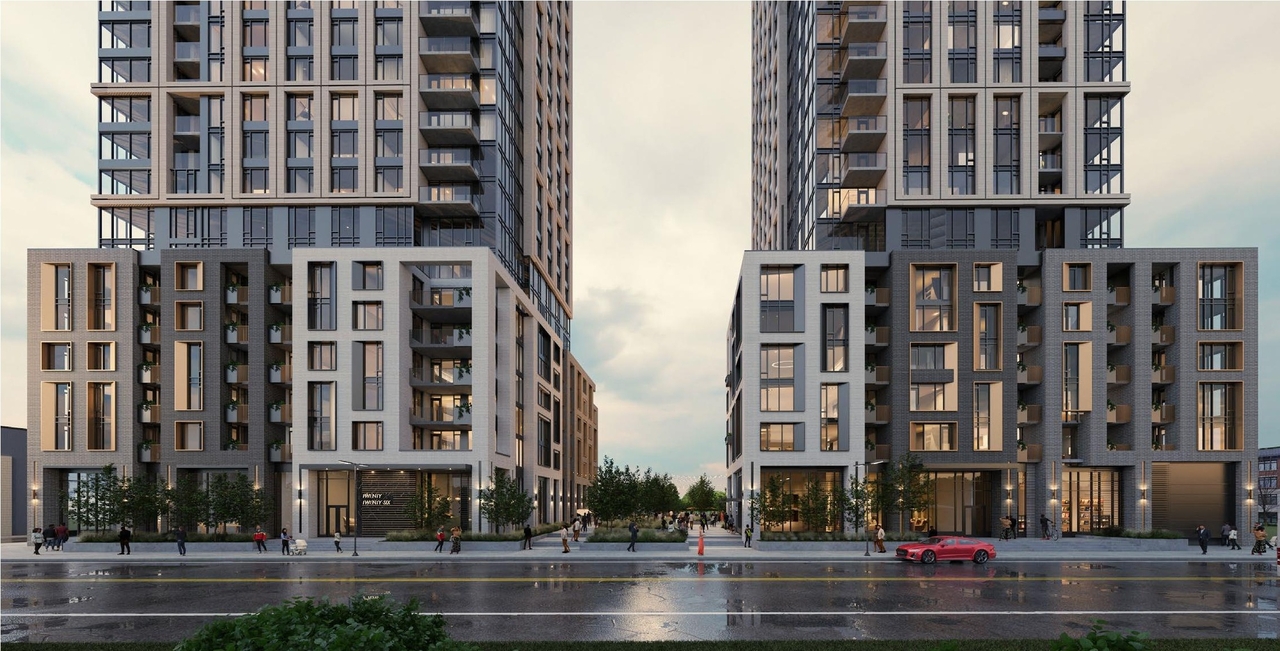 Rendering of building from page 7 of the file '2024-03-06 - Design Brief - D07-12-23-0019'