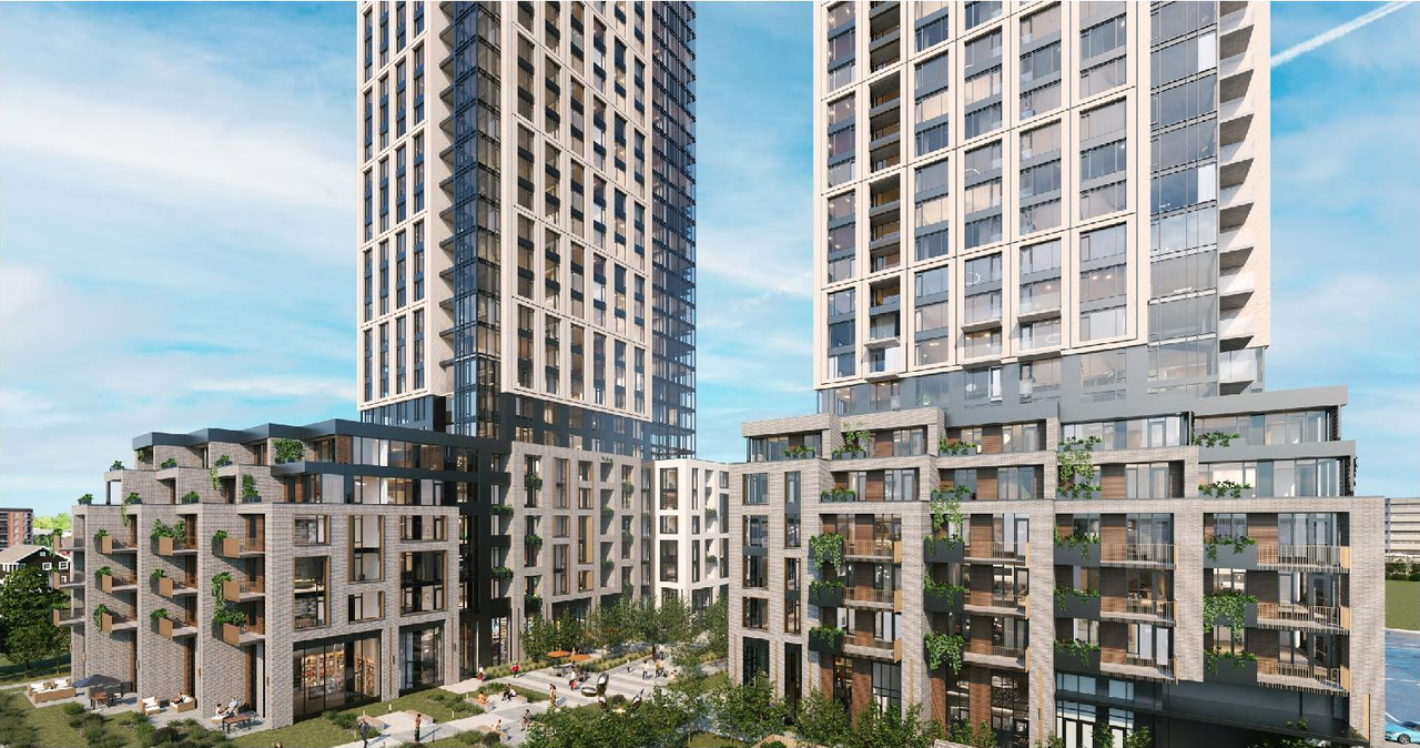 Rendering of building from page 9 of the file '2024-03-06 - Design Brief - D07-12-23-0019'