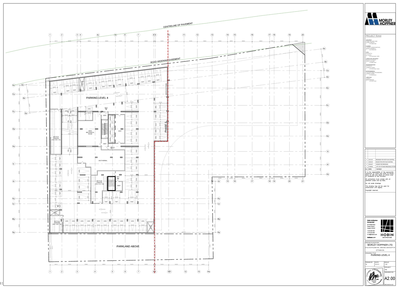 Construction site plan for project from page 1 of the file '2023-10-19 - Floor Plans - D07-12-23-0019'