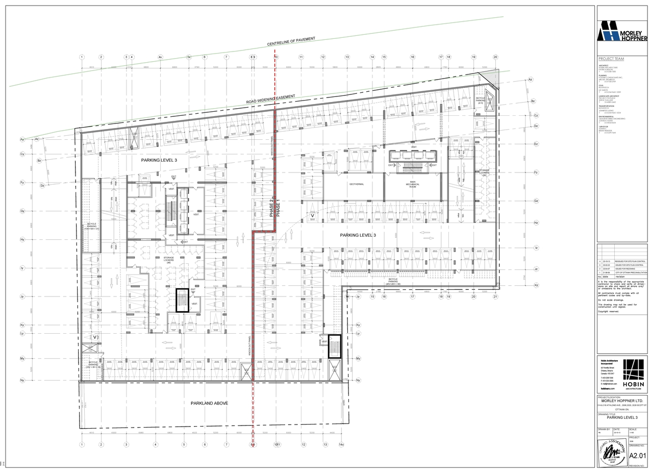 Construction site plan for project from page 2 of the file '2023-10-19 - Floor Plans - D07-12-23-0019'