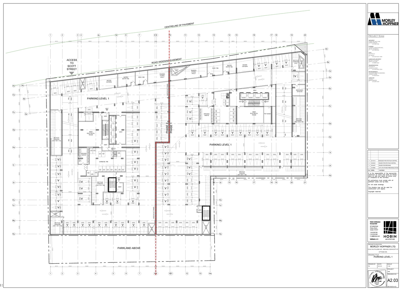 Construction site plan for project from page 4 of the file '2023-10-19 - Floor Plans - D07-12-23-0019'