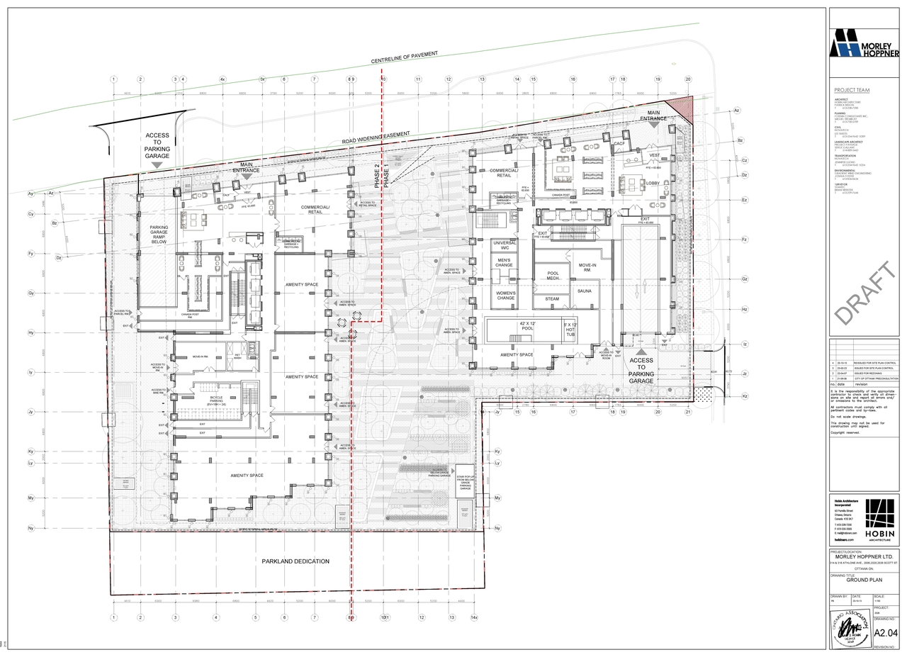 Construction site plan for project from page 5 of the file '2023-10-19 - Floor Plans - D07-12-23-0019'