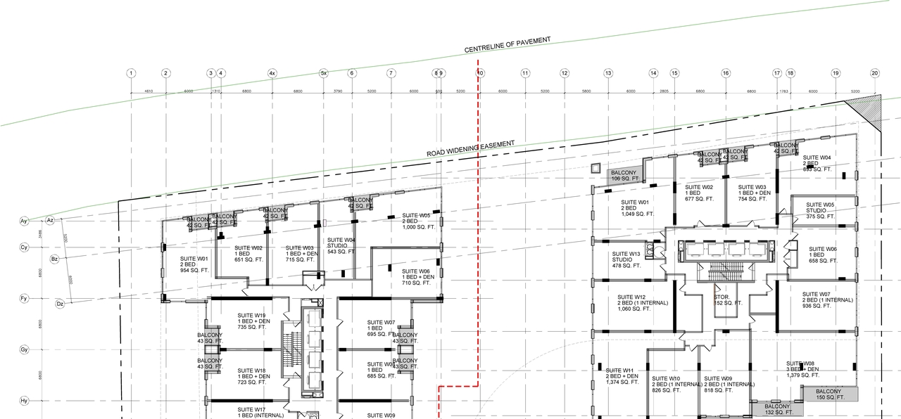 Construction site plan for project from page 8 of the file '2023-10-19 - Floor Plans - D07-12-23-0019'