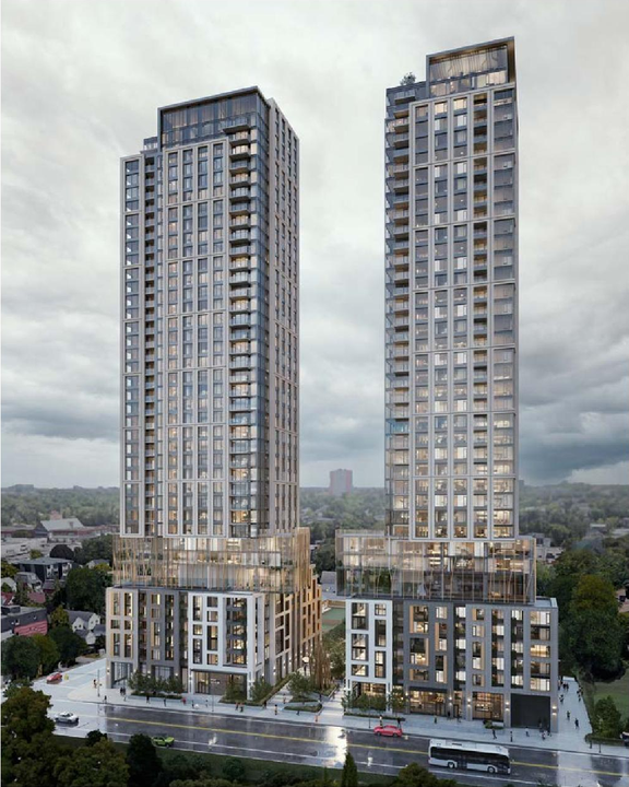 Rendering of building from page 6 of the file '2023-10-19 - Design Brief - D07-12-23-0019'