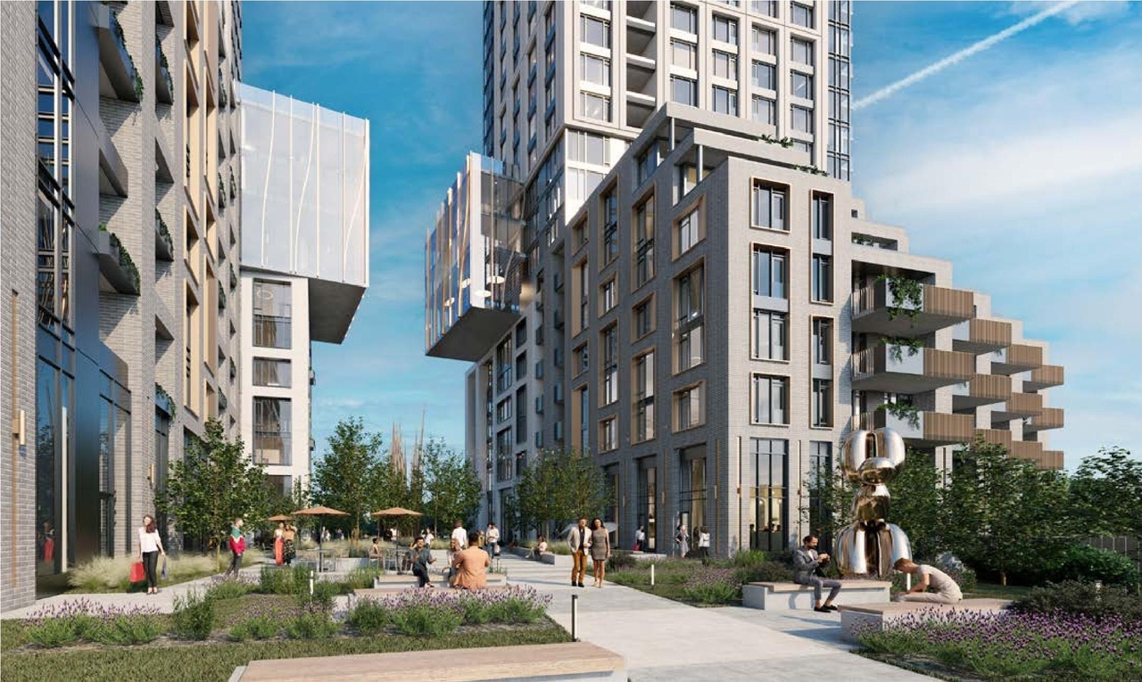 Rendering of building from page 8 of the file '2023-10-19 - Design Brief - D07-12-23-0019'