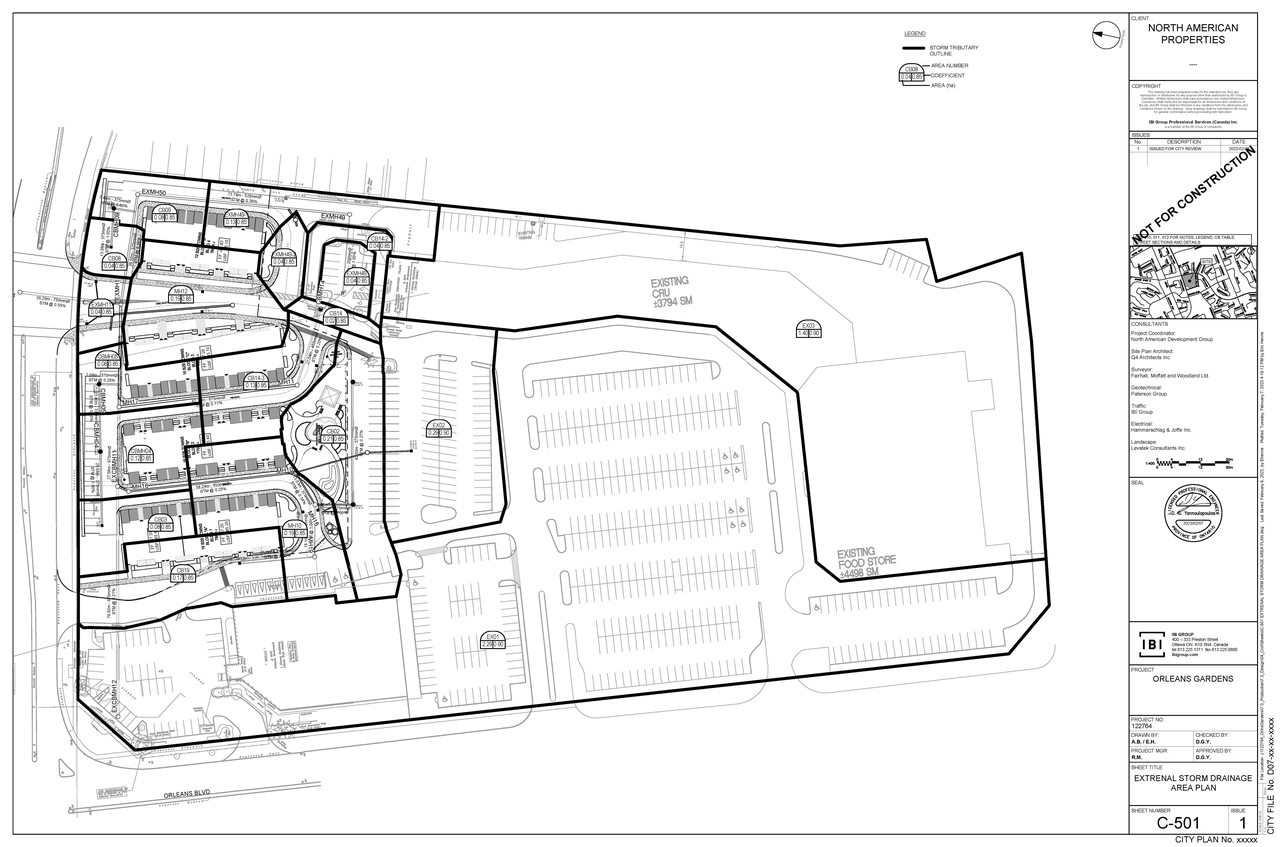 Construction site plan for project from page 65 of the file '2023-03-03 - Design Brief - D07-12-23-0026 (2)'