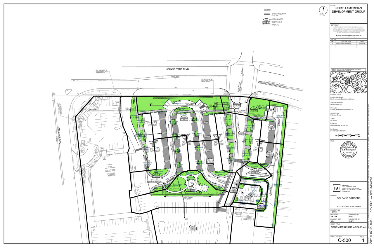 Construction site plan for project from page 85 of the file '2024-05-28 - Design Brief - D07-12-23-0026'