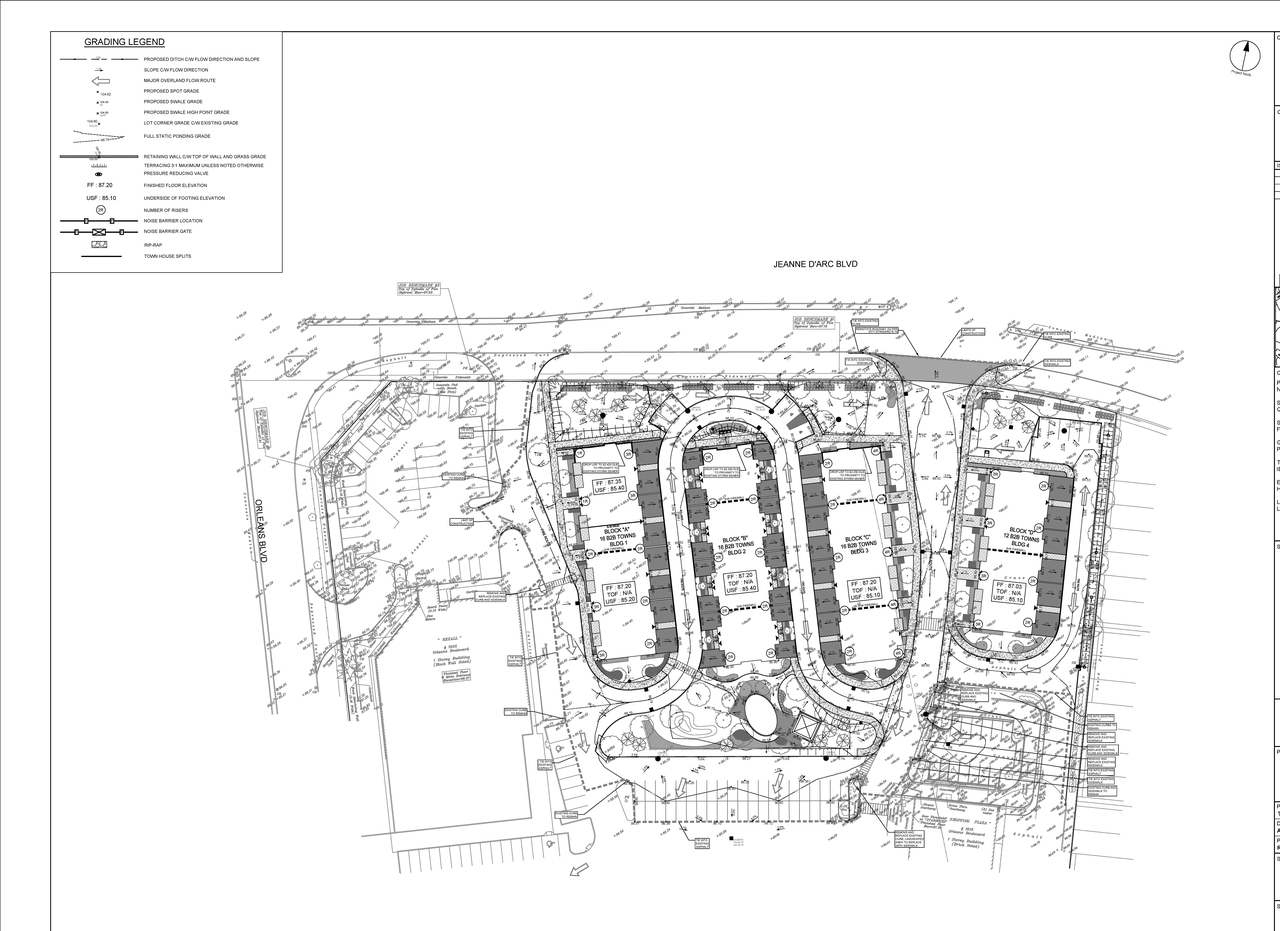 Construction site plan for project from page 87 of the file '2024-05-28 - Design Brief - D07-12-23-0026'
