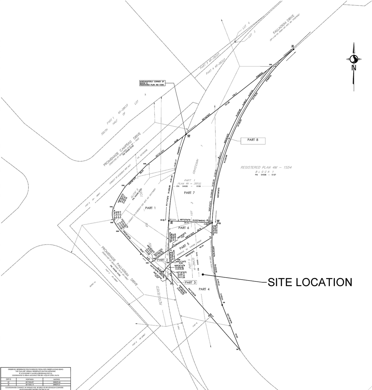 Construction site plan for project from page 18 of the file '2023-03-21- Civil Engineering Design Brief - D07-12-23-0030'