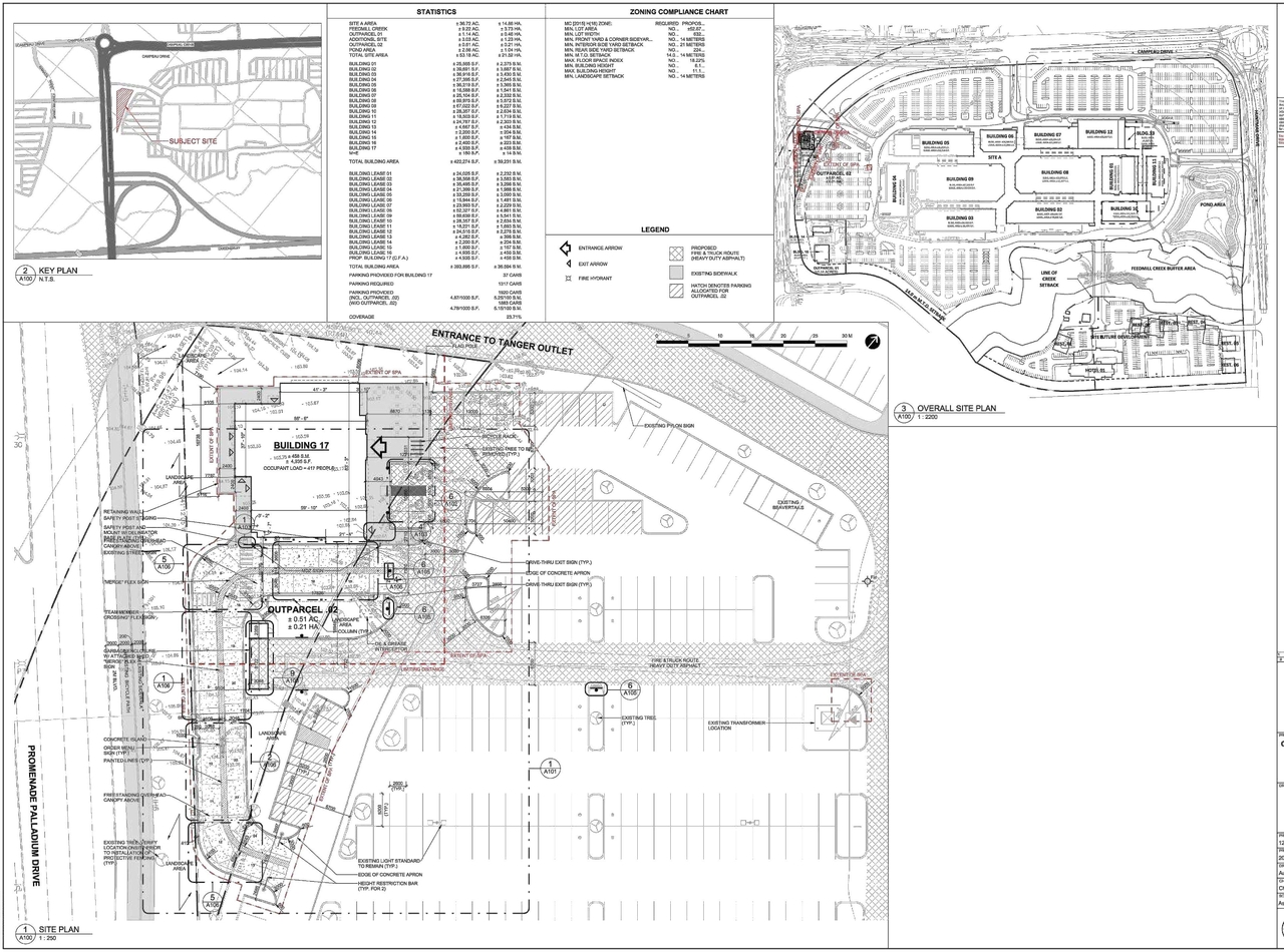 Construction site plan for project from page 19 of the file '2023-03-21- Civil Engineering Design Brief - D07-12-23-0030'
