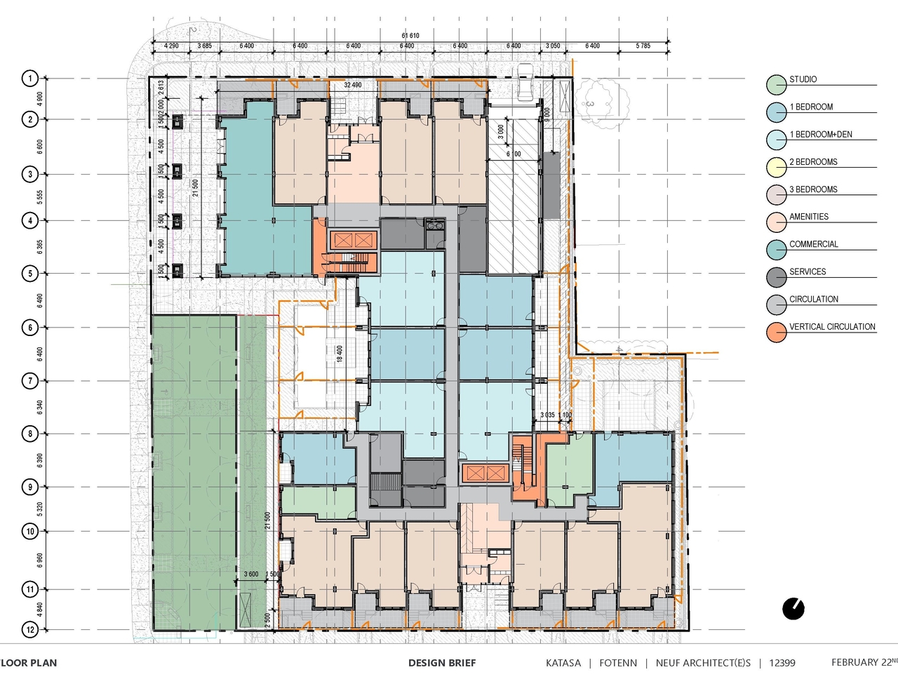 Floor plan for project from page 39 of the file '2023-03-22 - Design Brief - D07-12-23-0031'