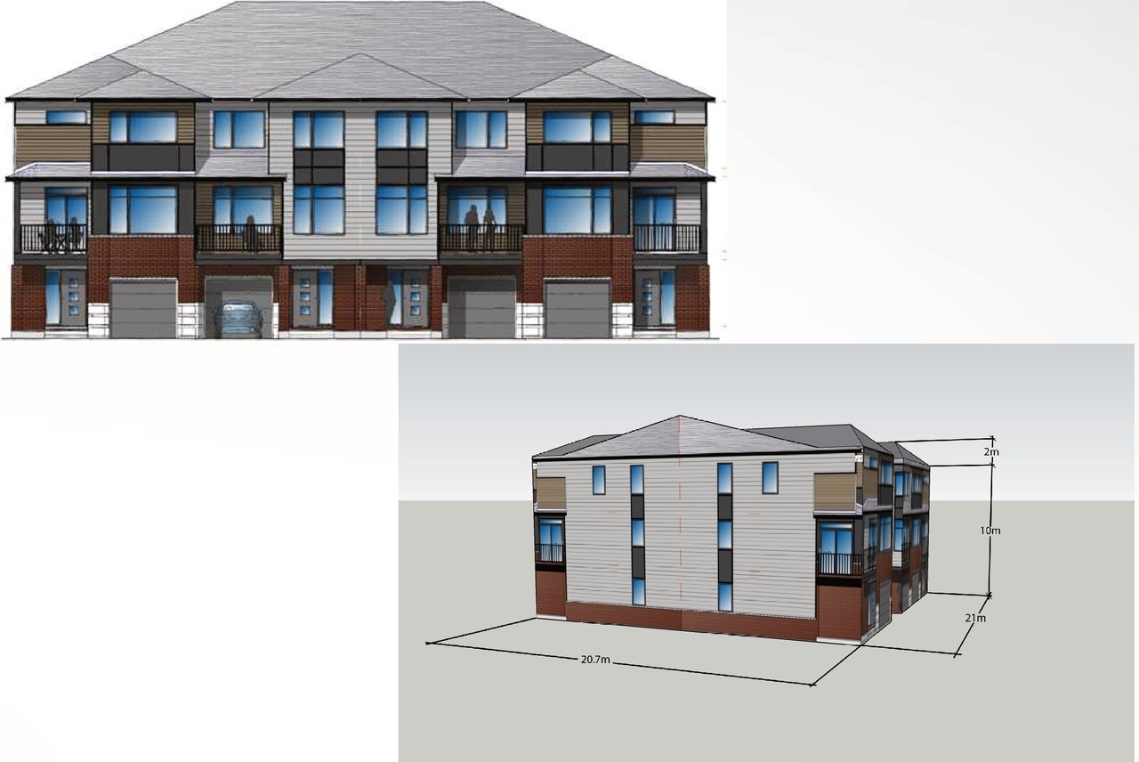 Rendering of building from page 11 of the file '2025-06-06 - Design Brief - D07-12-23-0032'