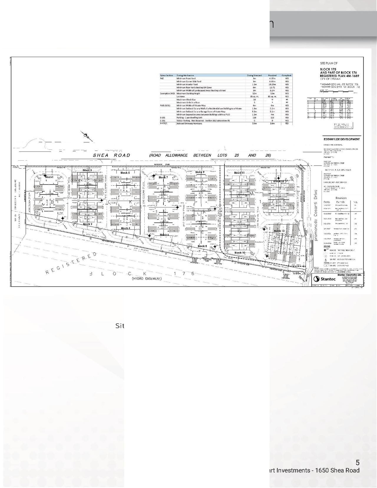 Construction site plan for project from page 6 of the file '2025-06-06 - Design Brief - D07-12-23-0032'