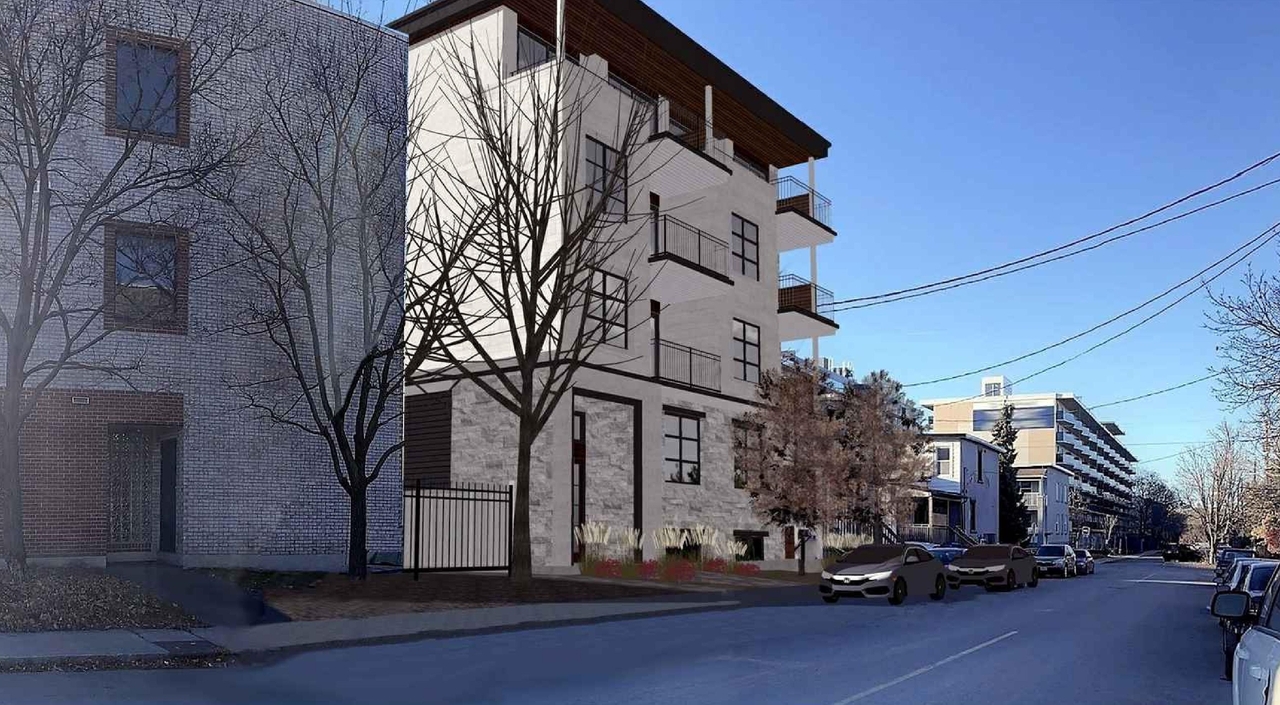 Rendering of building from page 2 of the file '2023-03-28 - Elevations-3D Rendering and Perspective Views - D07-12-23-0036'