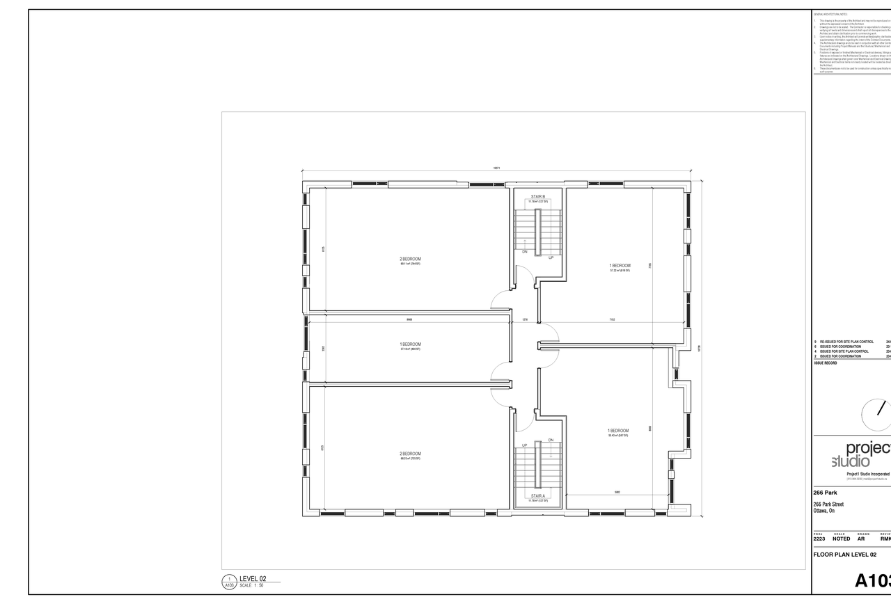 Construction site plan for project from page 3 of the file '2024-07-29 - Floor Plans - D07-12-23-0038'