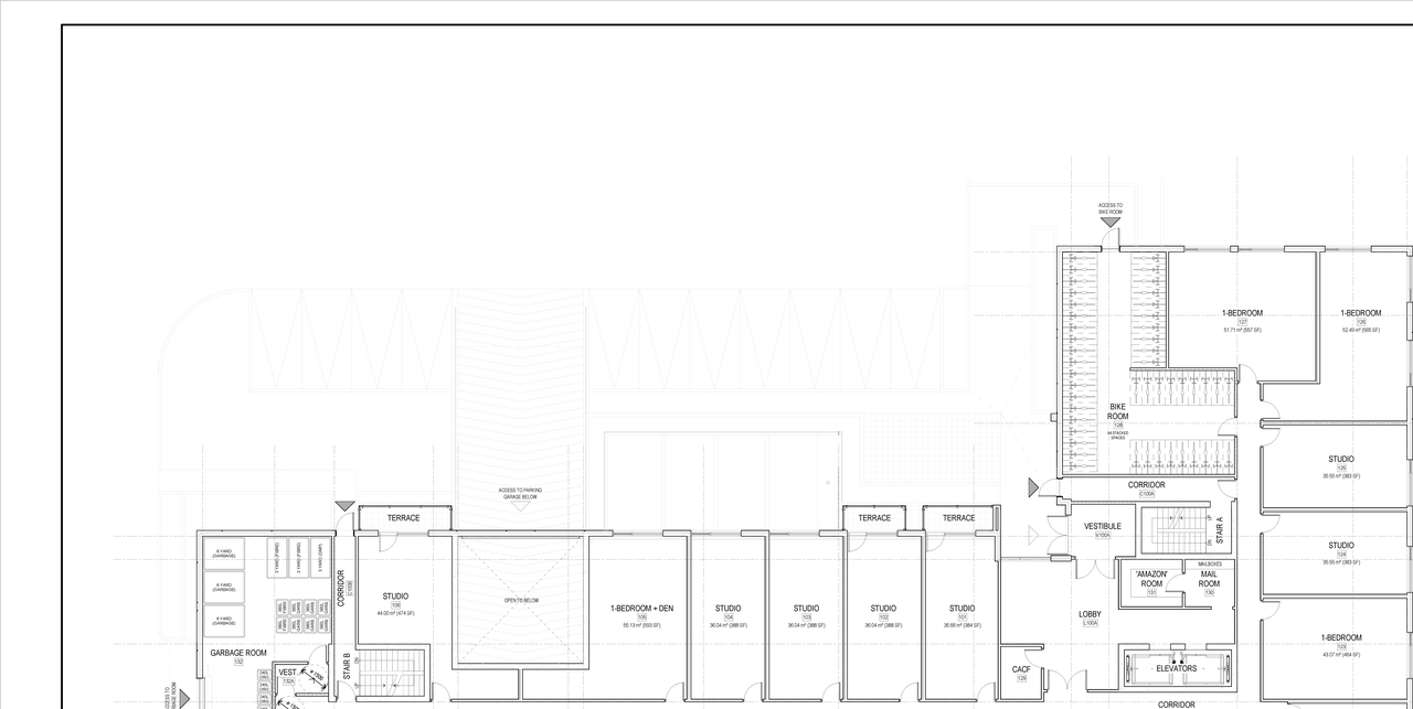 Construction site plan for project from page 2 of the file '2023-05-01 - FLOOR PLANS - D07-12-23-0044'