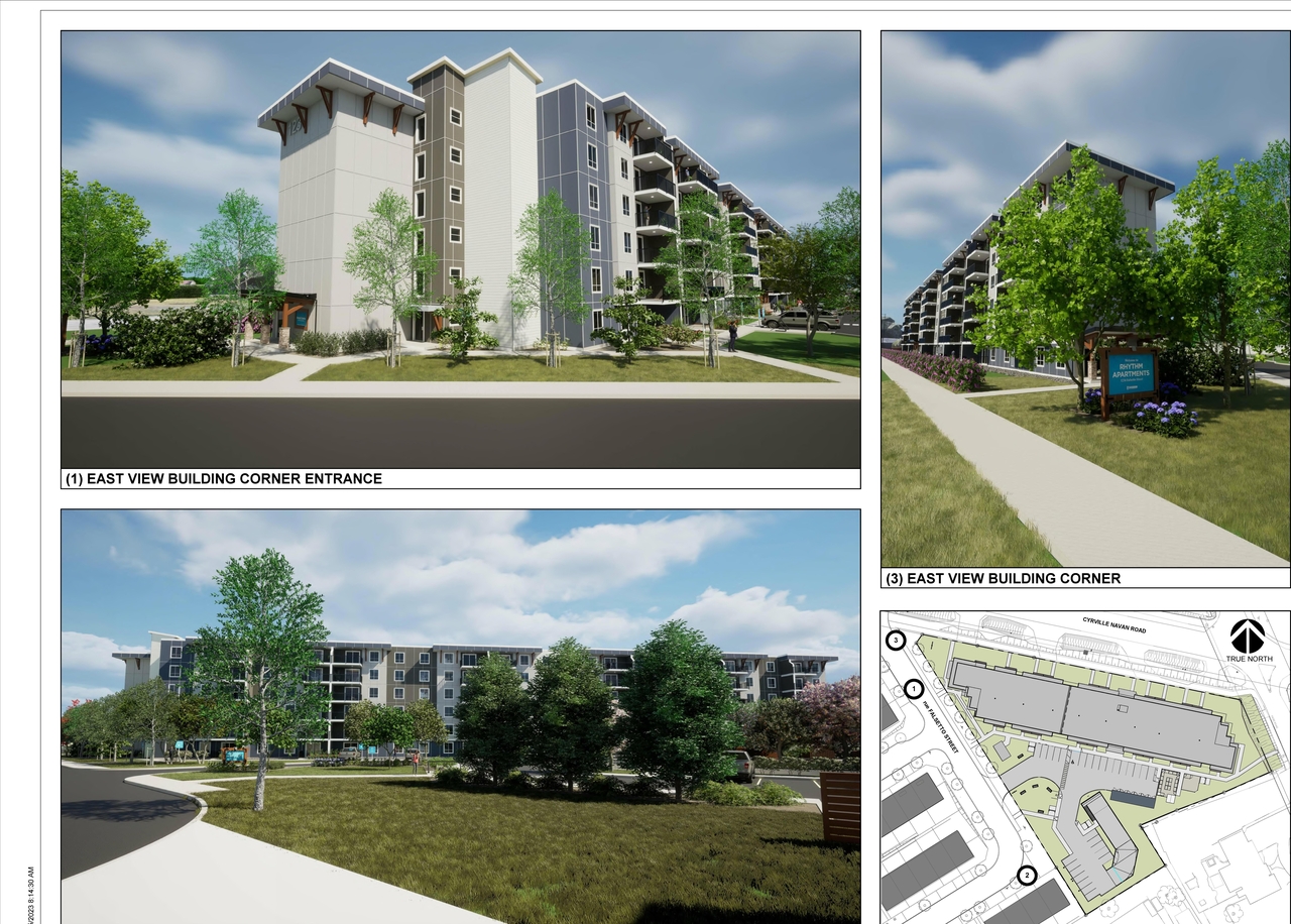 Rendering of building from page 1 of the file '2023-12-19 - SITE PERSPECTIVE - D07-12-23-0047'