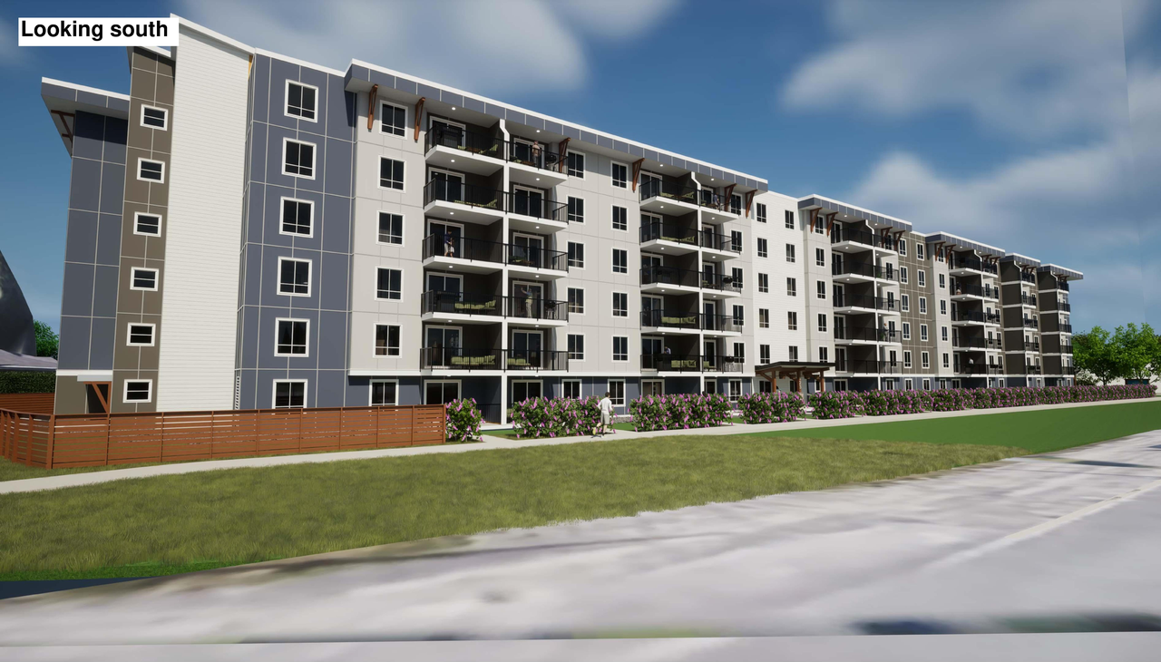 Rendering of building from page 14 of the file '2023-12-19 - DESIGN BRIEF - D07-12-23-0047'