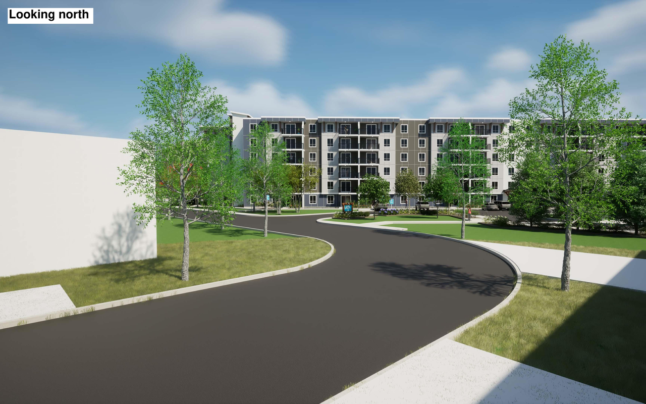 Rendering of building from page 15 of the file '2023-12-19 - DESIGN BRIEF - D07-12-23-0047'