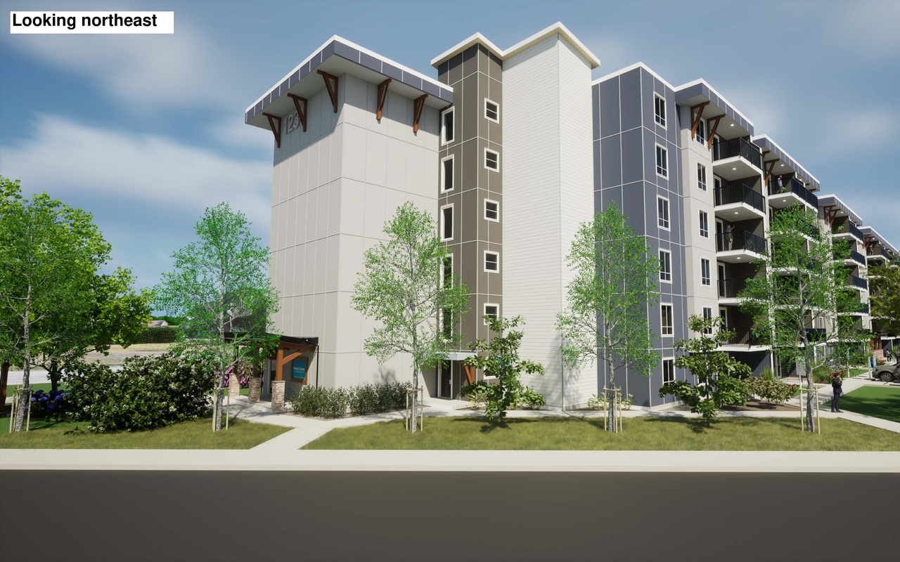 Rendering of building from page 18 of the file '2023-12-19 - DESIGN BRIEF - D07-12-23-0047'