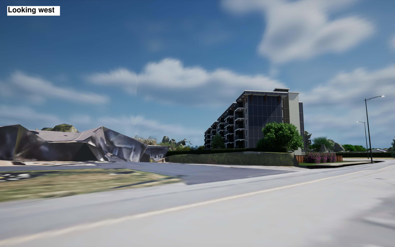 Rendering of building from page 19 of the file '2023-12-19 - DESIGN BRIEF - D07-12-23-0047'