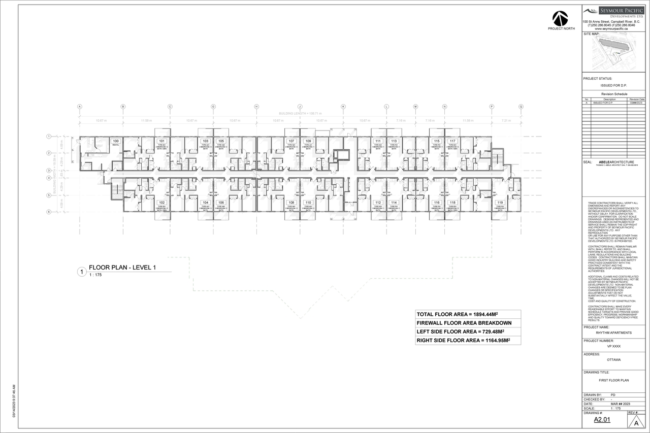 Floor plan for project from page 6 of the file '2023-12-19 - DESIGN BRIEF - D07-12-23-0047'