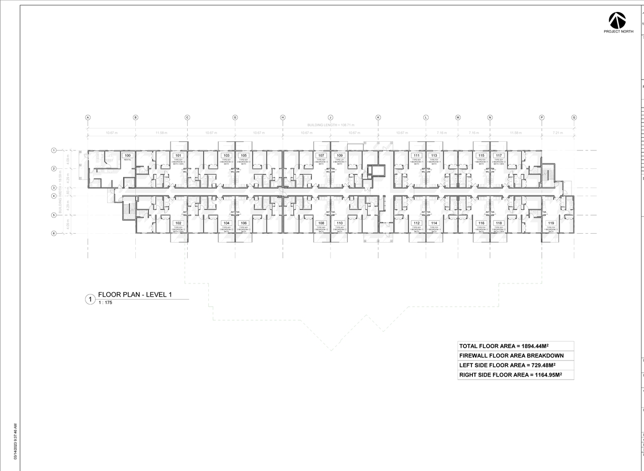 Floor plan for project from page 6 of the file '2023-12-19 - DESIGN BRIEF - D07-12-23-0047'