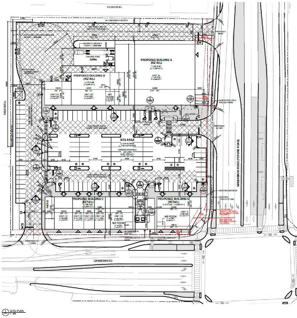Construction site plan for project from page 10 of the file '2023-05-01 - Planning Rationale and Design Brief - D07-12-23-0049'