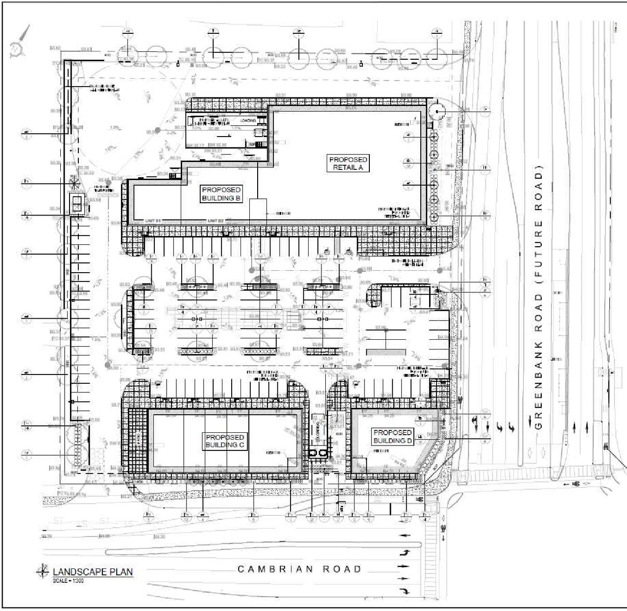 Construction site plan for project from page 16 of the file '2023-05-01 - Planning Rationale and Design Brief - D07-12-23-0049'