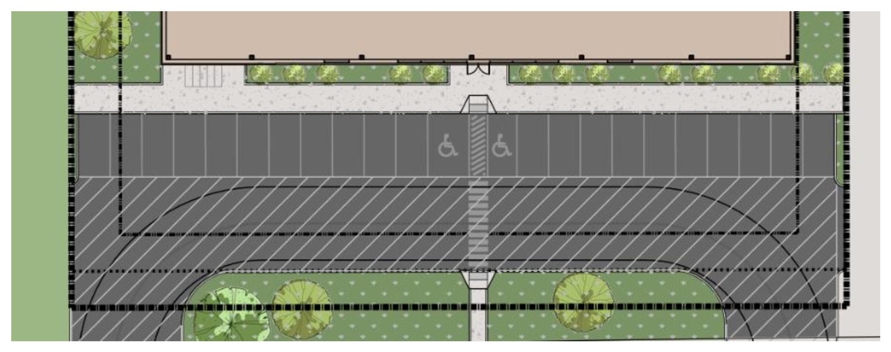 Construction site plan for project from page 11 of the file '2023-05-02 - Design Brief - D07-12-23-0051'