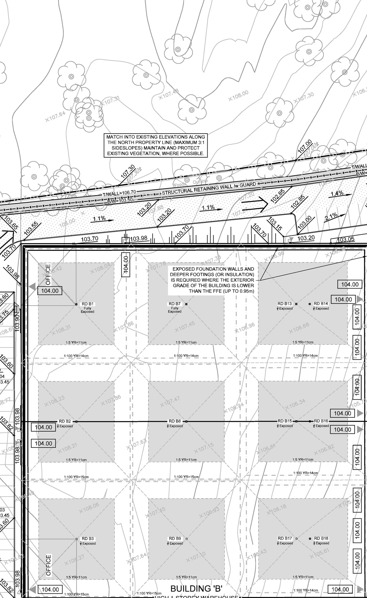 Construction site plan for project from page 13 of the file '2023-05-08 - Design Brief - D07-12-23-0054'