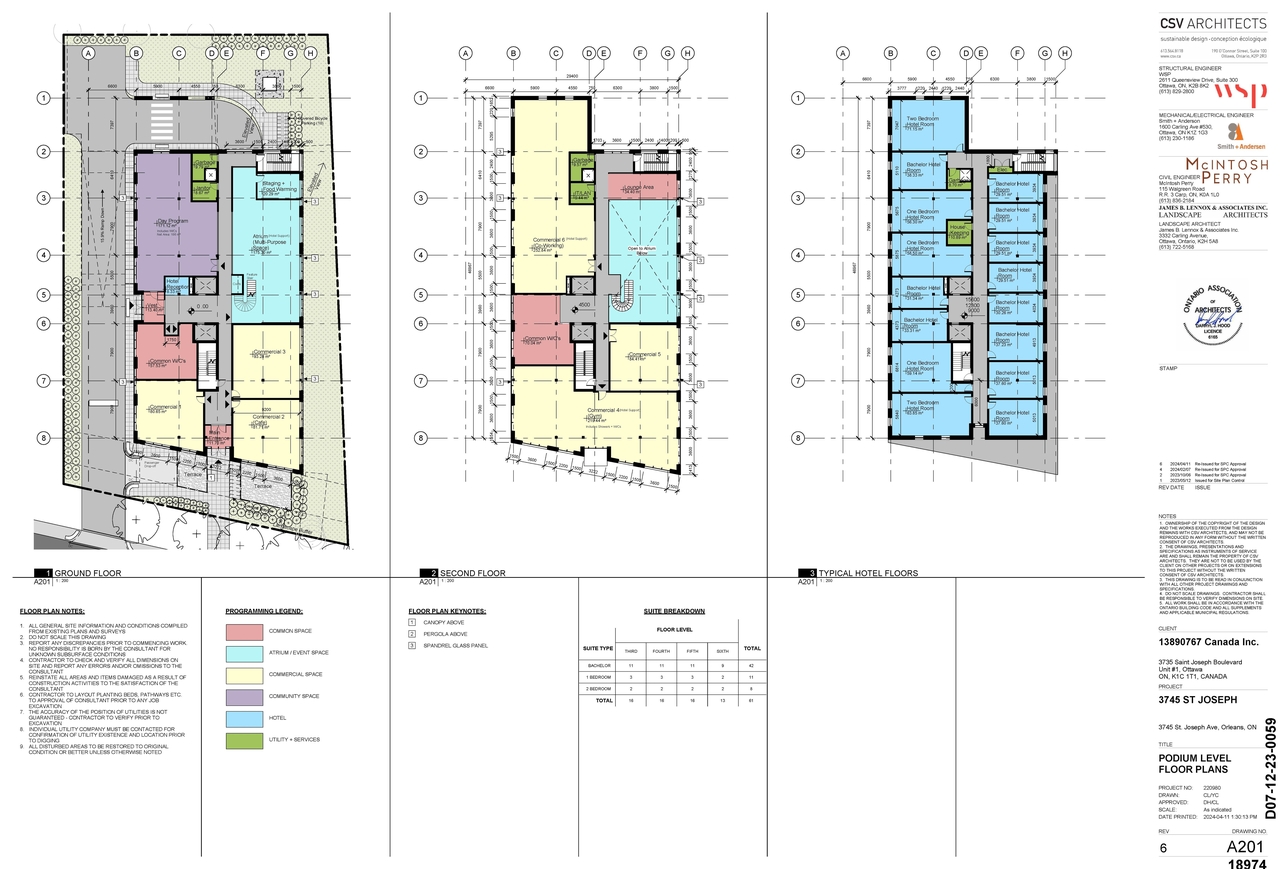 Floor plan for project from page 3 of the file '2024-04-12 - Site and Floor Plans - D07-12-23-0059'