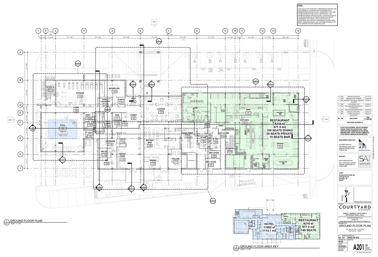 Floor plan for project from page 2 of the file '2023-10-16 - Floor Plans - D07-12-23-0061'