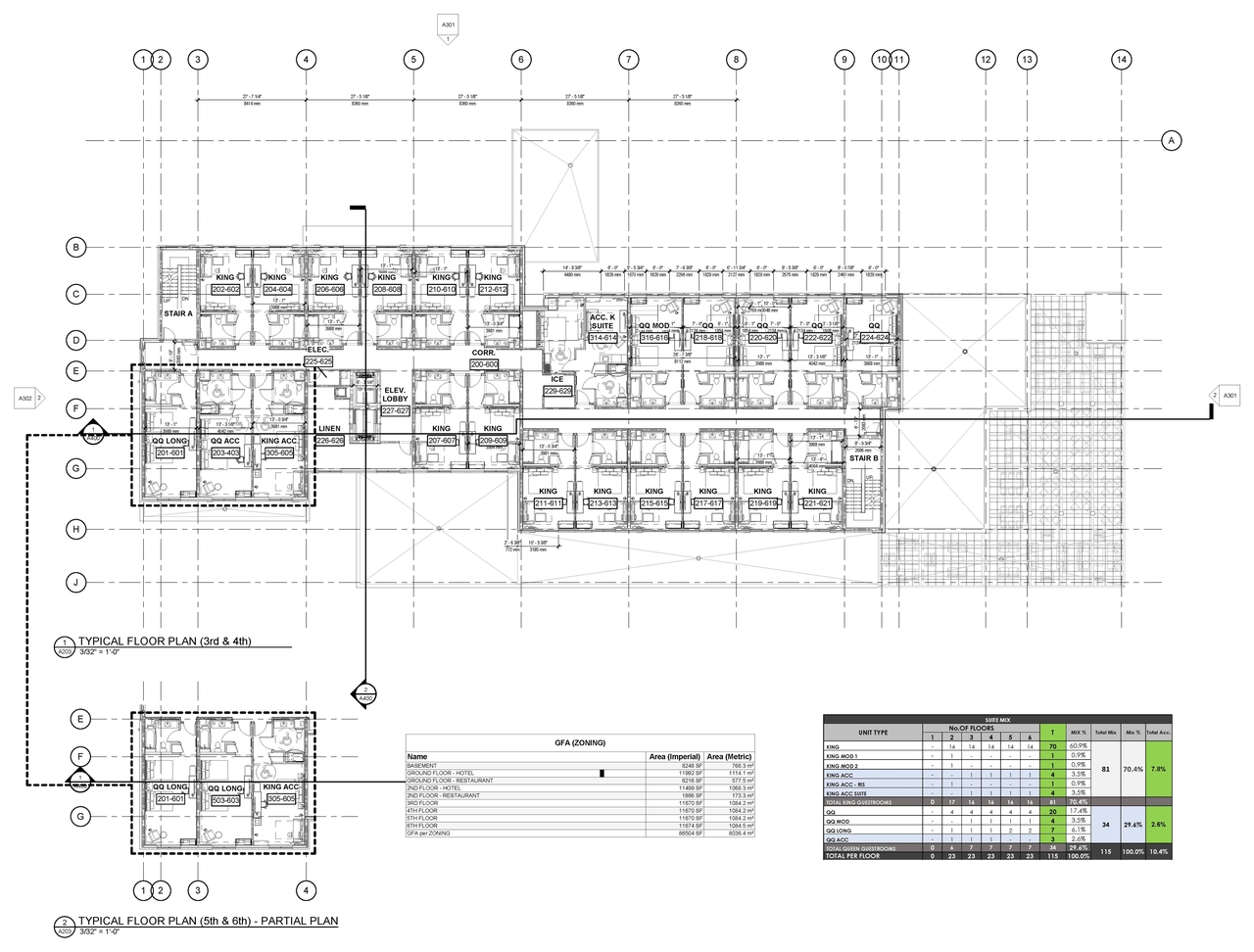 Floor plan for project from page 10 of the file '2023-05-16 - Elevations & Floor Plans - D07-12-23-0061'