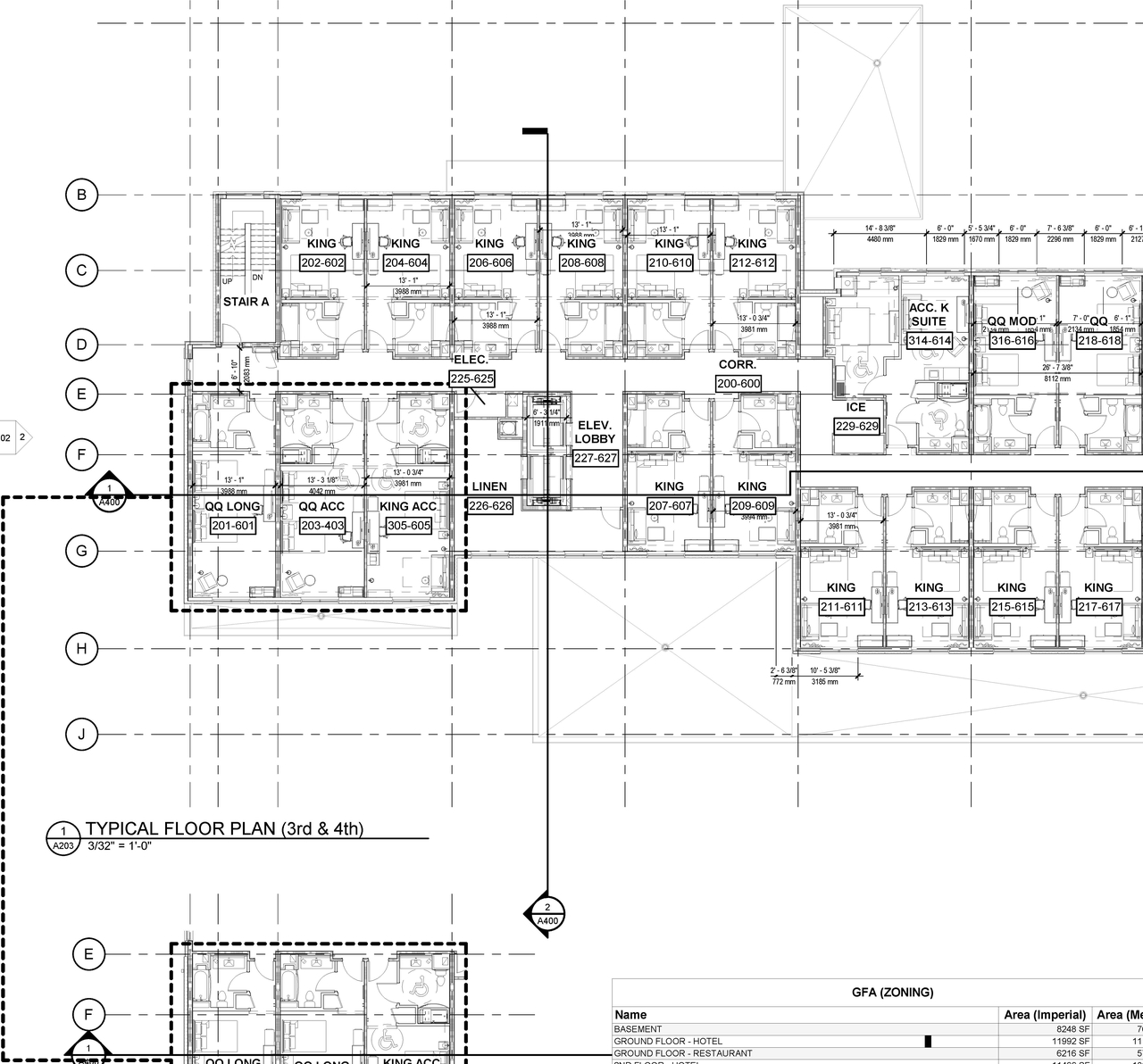 Construction site plan for project from page 10 of the file '2023-05-16 - Elevations & Floor Plans - D07-12-23-0061'