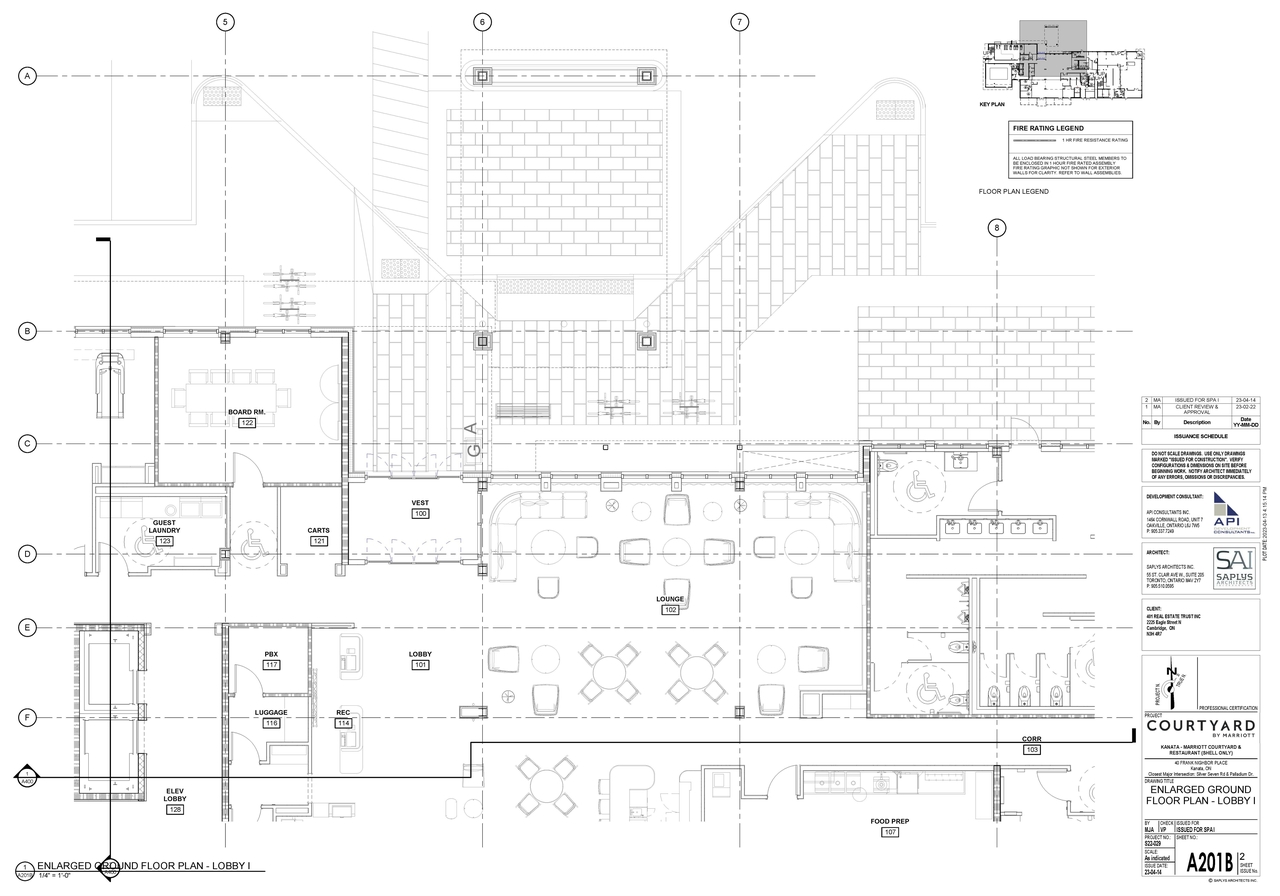 Floor plan for project from page 5 of the file '2023-05-16 - Elevations & Floor Plans - D07-12-23-0061'