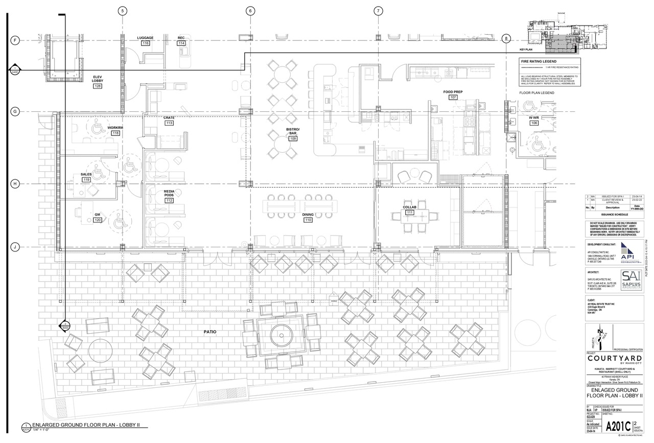 Floor plan for project from page 6 of the file '2023-05-16 - Elevations & Floor Plans - D07-12-23-0061'