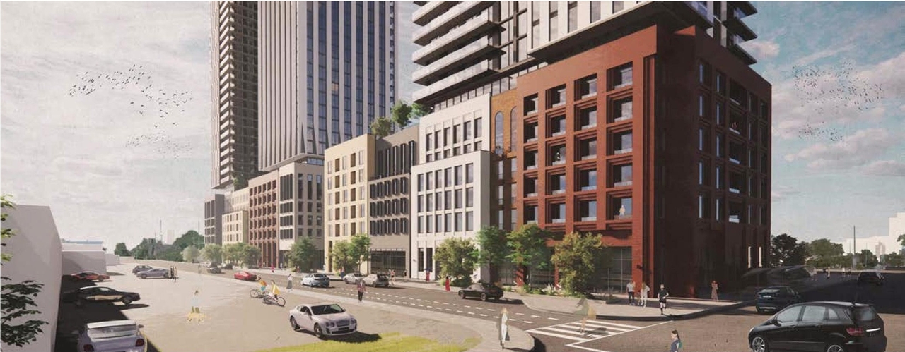 Rendering of building from page 4 of the file '2023-05-29 - Design Brief - D07-12-23-0067'