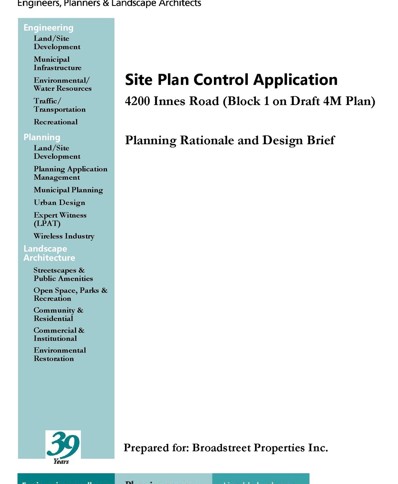 Construction site plan for project from page 1 of the file '2023-09-18 - Planning Rationale and Design Brief - D07-12-23-0068'