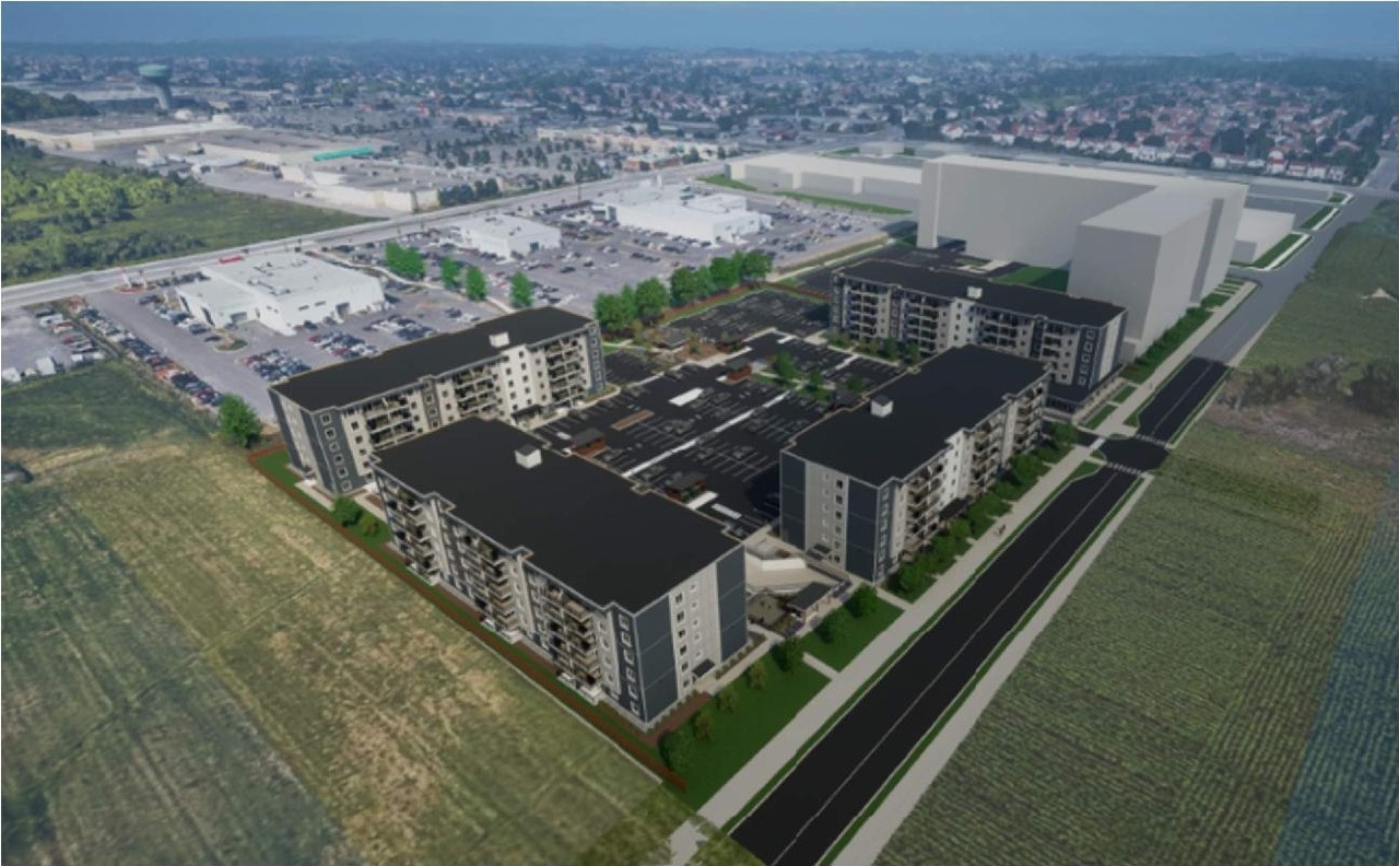 Rendering of building from page 11 of the file '2023-09-18 - Planning Rationale and Design Brief - D07-12-23-0068'