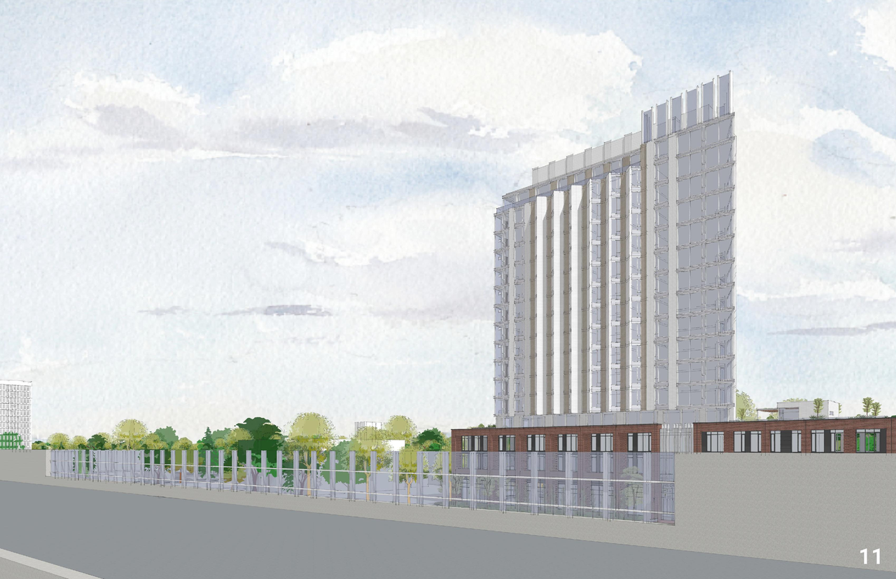 Rendering of building from page 11 of the file '2024-06-12 - Design Views - D07-12-23-0069'